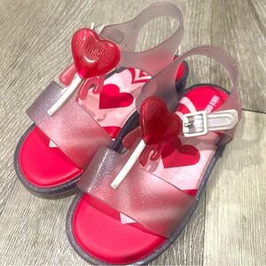 Mini Melissa Glitter Jelly Pop Sandals🍭